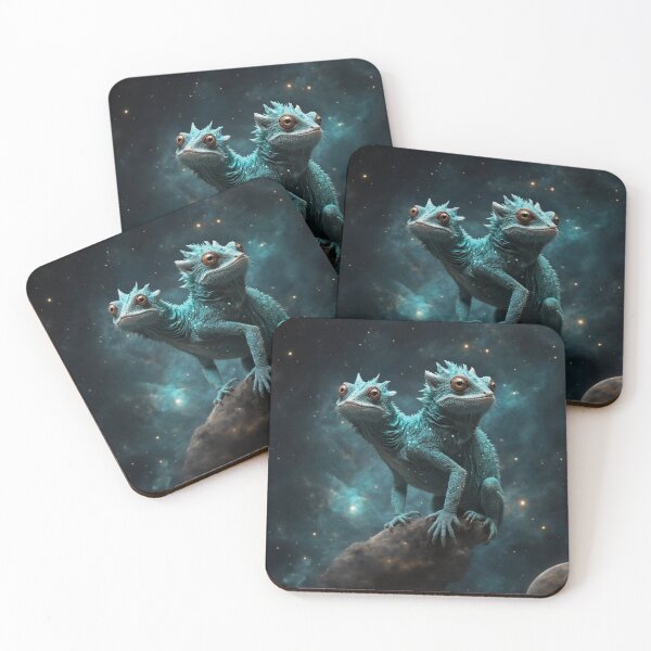Item preview, Imaginary Teal Celestial Chameleon designed and sold by LunarNebula.