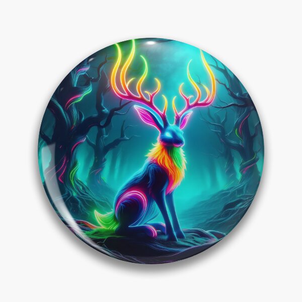 Artikelvorschau, Neon Jackalope entworfen und verkauft von Truck Stop One.