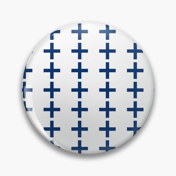 Item preview, Blue White Finland Flag Cross Grid Plus Finnish Language Nordic Clean Calm Pattern designed and sold by PenguinForests.