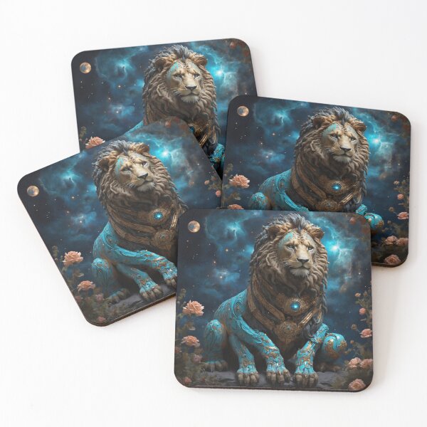 Item preview, Imaginary Teal Celestial Lion designed and sold by LunarNebula.