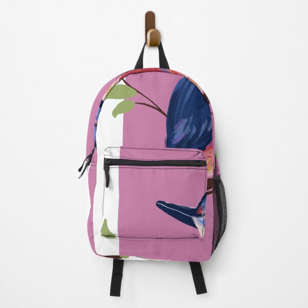 Item preview, Vibrant Avian Serenity – Dark Blue and Red Orange Feathers designed and sold by Pragatee.