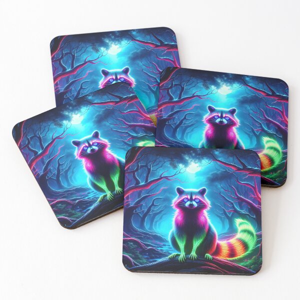 Item preview, Neon Raccoon  designed and sold by Truck Stop One.