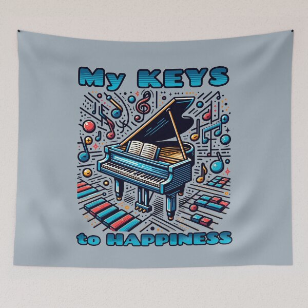 Item preview, Piano - My Keys To Happiness designed and sold by SeledineArt.
