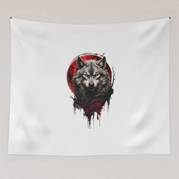 Item preview, Wolf Red Moon designed and sold by david stigler.