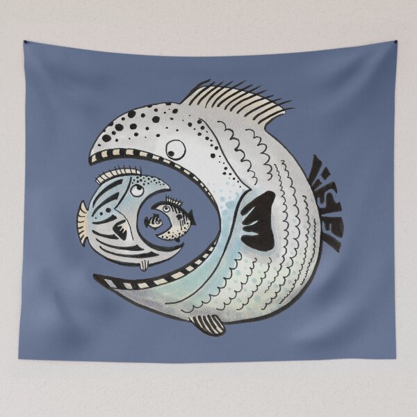 Item preview, Fish eating fish eating fish eating fish designed and sold by KOUZZA.