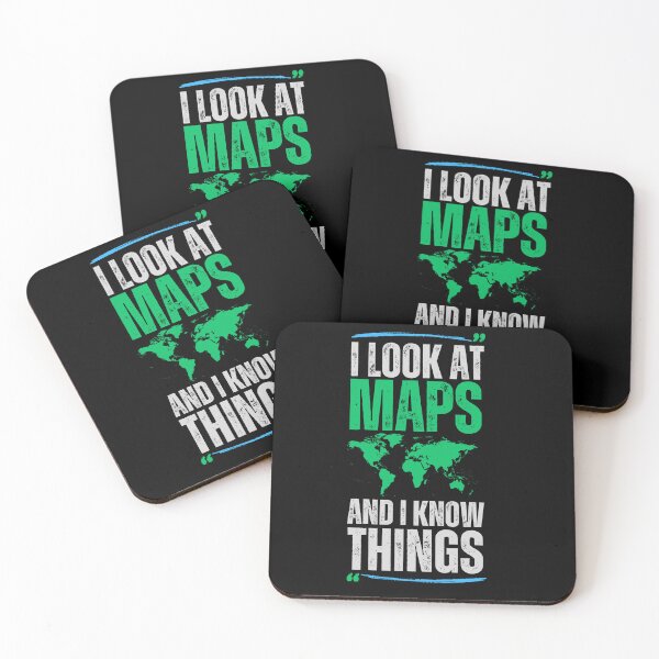 Item preview, I look at Maps and i know things Teacher Geographer designed and sold by AB-NewStyle.