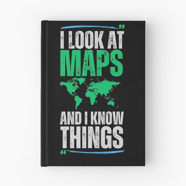 Item preview, I look at Maps and i know things Teacher Geographer designed and sold by AB-NewStyle.