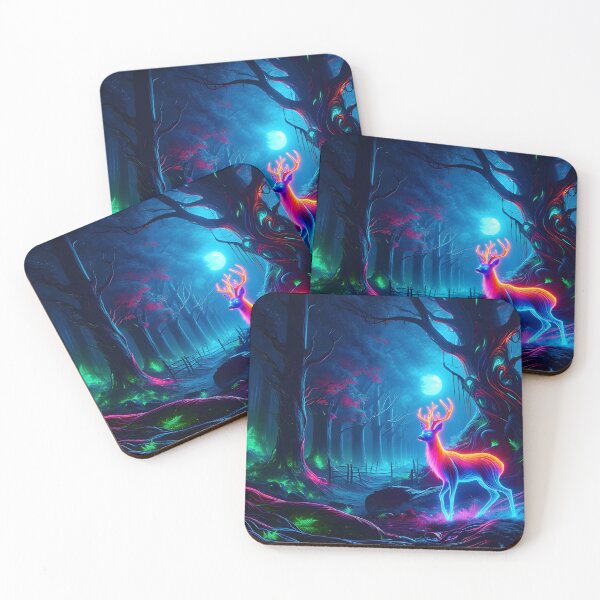 Item preview, Neon Roe Deer designed and sold by Truck Stop One.