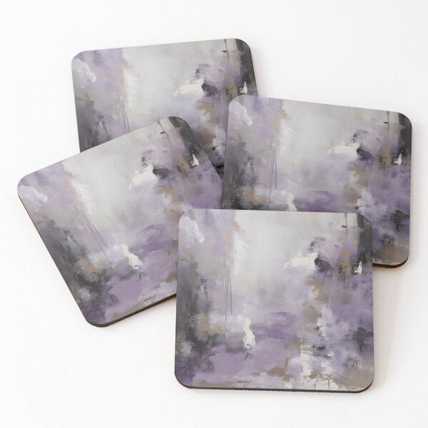 Item preview, Purple Haze in Silver Light designed and sold by GodoAbstractArt.