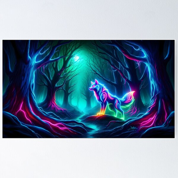 Item preview, Neon Wolf designed and sold by Truck Stop One.