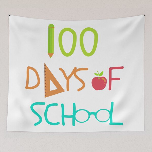 Aperçu de l'œuvre 100 jours d'école || meilleur cadeau pour les écoliers créée et vendue par MarElfArtelier.