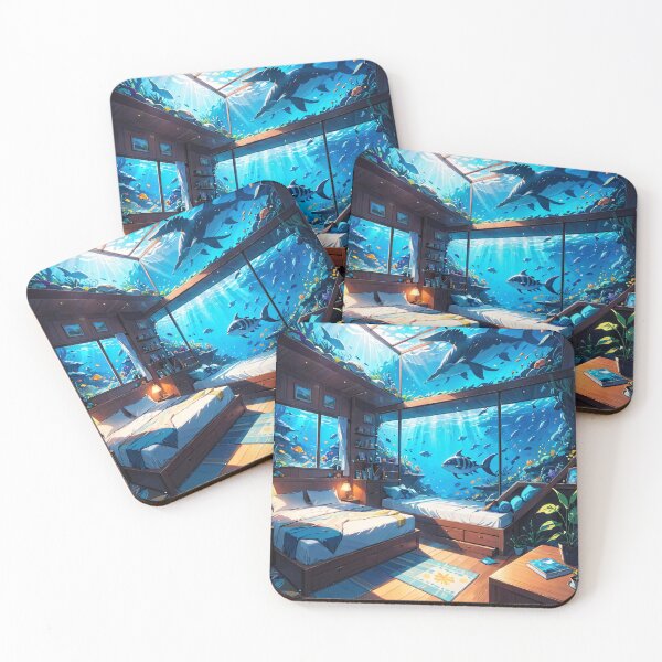 Item preview, Tranquil Waveforms Unbound designed and sold by DreamBackDrops.