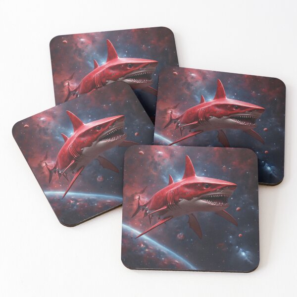 Item preview, Imaginary Red Celestial Shark designed and sold by LunarNebula.