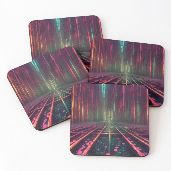 Item preview, Trippy vibrant patterns of the Matrix designed and sold by sahannonis.