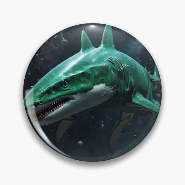 Item preview, Imaginary Green Celestial Shark designed and sold by LunarNebula.