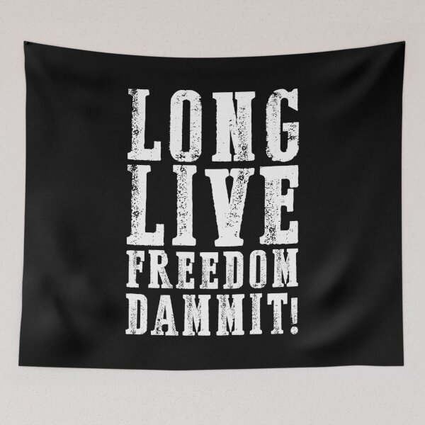 Item preview, LONG LIVE FREEDOM DAMMIT! (WHITE) designed and sold by muskitt.