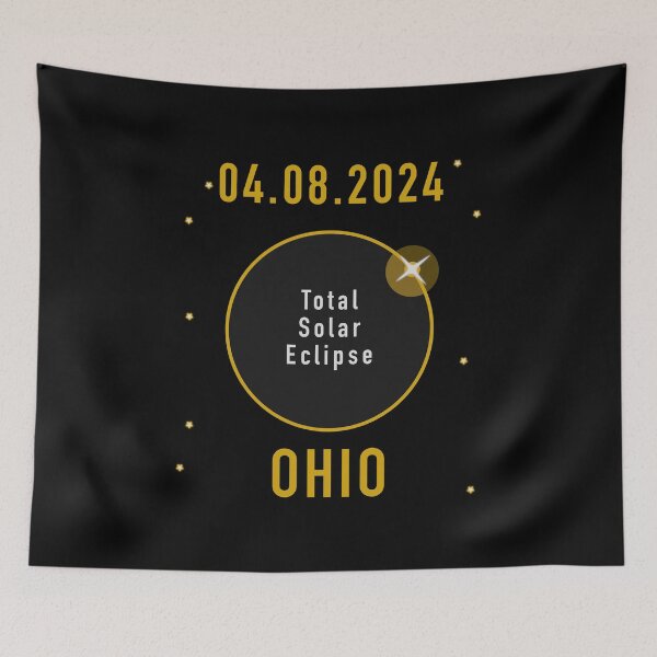 Item preview, Total Solar Eclipse 2024 Ohio designed and sold by ZapTeesDesign.