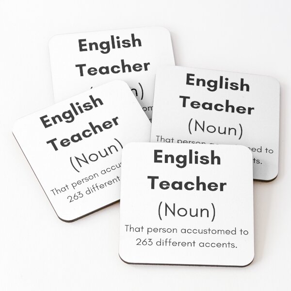 Aperçu de l'œuvre Professeur d'anglais drôle ESL créée et vendue par julyperson.