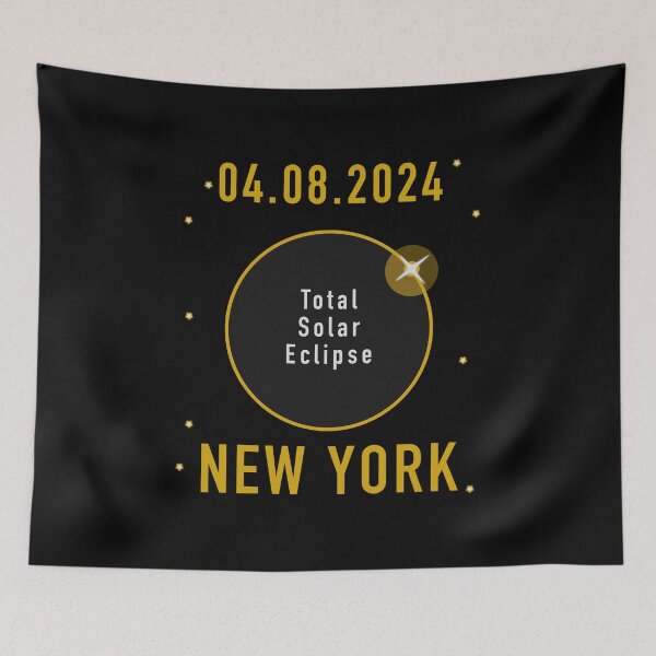 Item preview, Total Solar Eclipse 2024 New York designed and sold by ZapTeesDesign.