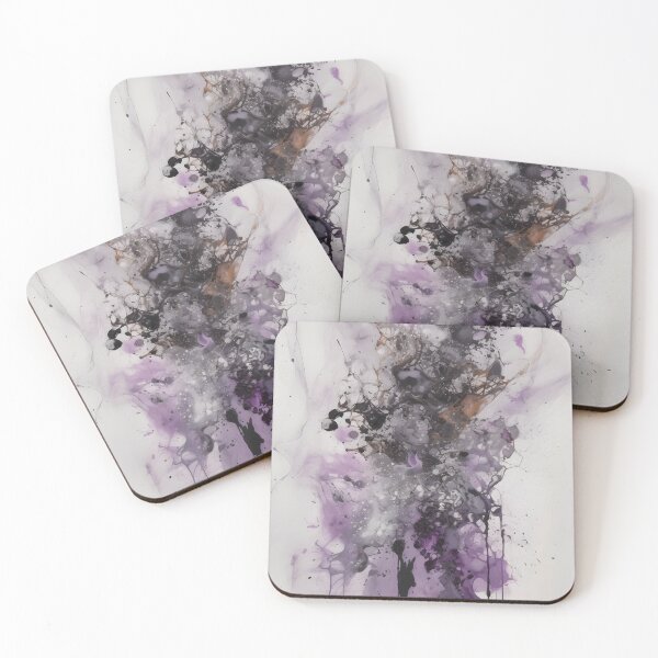 Item preview, Serenade in Purple and Silver designed and sold by GodoAbstractArt.
