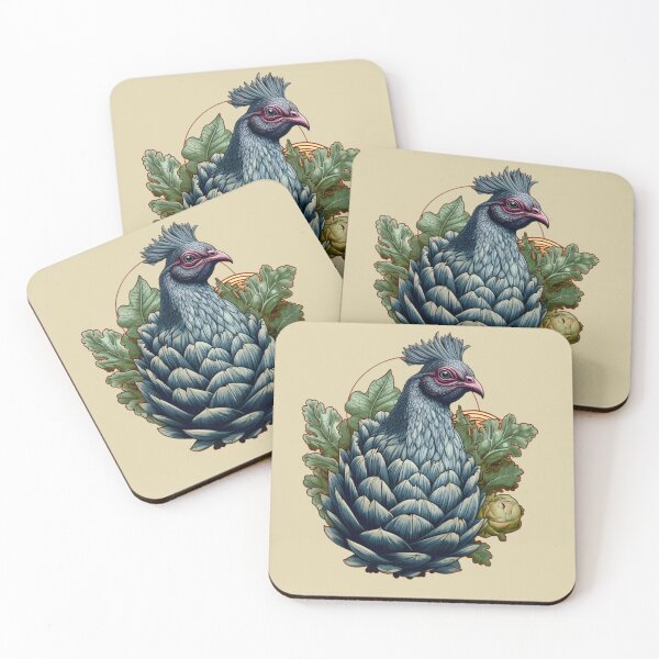 Item preview, Artichoke Bird #4 - Vintage Farmhouse Birds Collection designed and sold by RuralChicbyO.