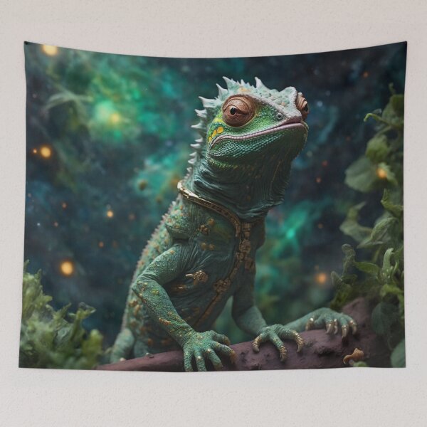 Item preview, Imaginary Green Celestial Chameleon designed and sold by LunarNebula.