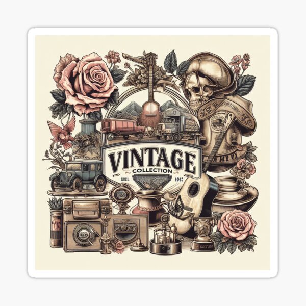 Skull and Roses Sticker