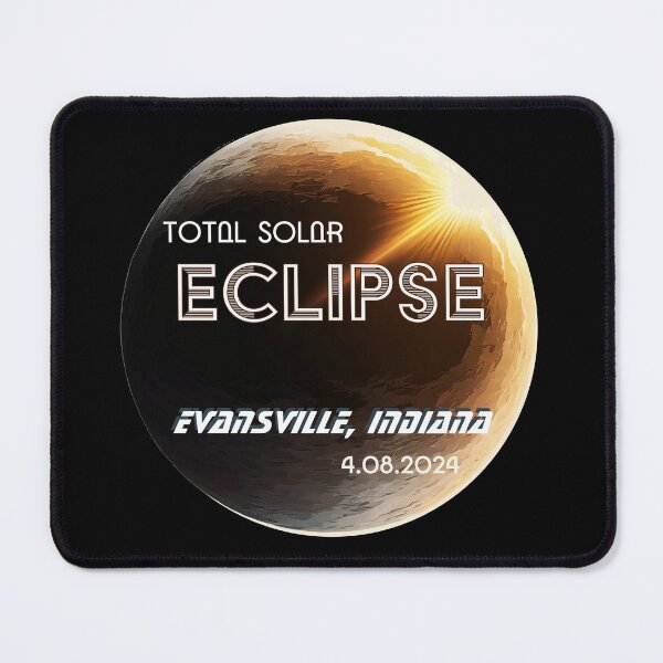 Item preview, Total Solar Eclipse April 8 2024 Totality Event in Evansville, Indiana designed and sold by Rabbitti.
