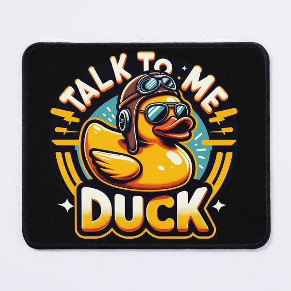 Item preview, Code Confidant: 'Talk to Me, Duck' - The Programmer's Muse designed and sold by TuringTacoTales.
