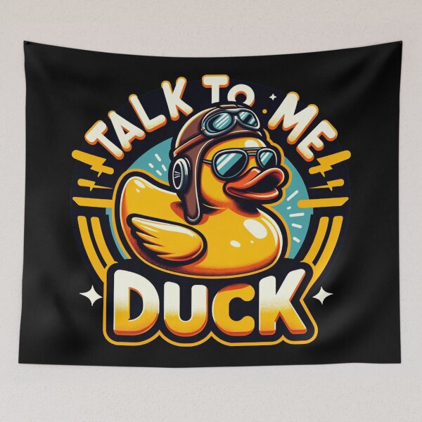 Item preview, Code Confidant: 'Talk to Me, Duck' - The Programmer's Muse designed and sold by TuringTacoTales.