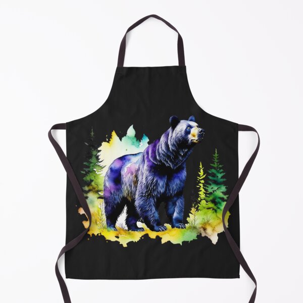 Item preview, Wild Black Bear in the Forest Watercolor Paint Style designed and sold by HippieFarms11.