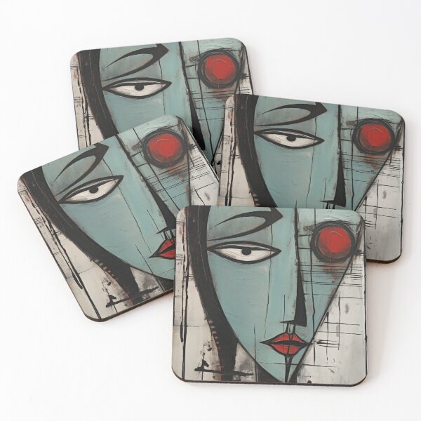 Item preview, Girl Face Abstract Art designed and sold by sheprint.