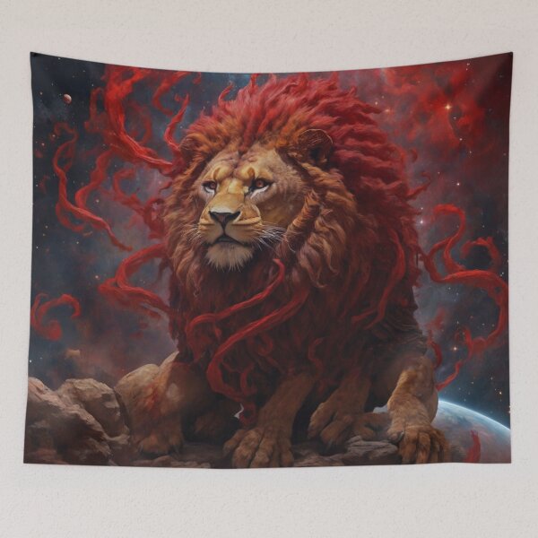 Item preview, Imaginary Red Celestial Lion designed and sold by LunarNebula.