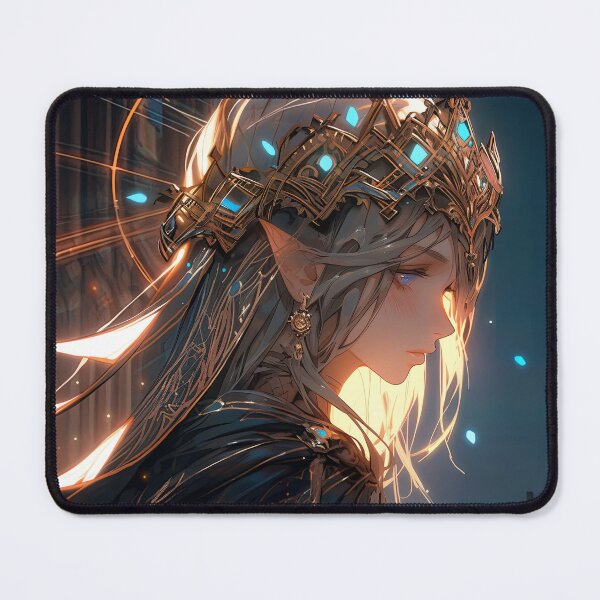 Item preview, Magical Elven Crowned Princess Anime Girl designed and sold by bubblegoth.