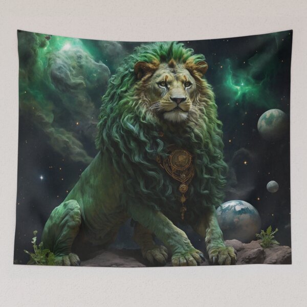 Item preview, Imaginary Green Celestial Lion designed and sold by LunarNebula.