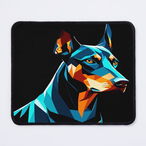 Item preview, Guardian Elegance,Natural Ear Doberman Illustration designed and sold by AgarutanPrint.