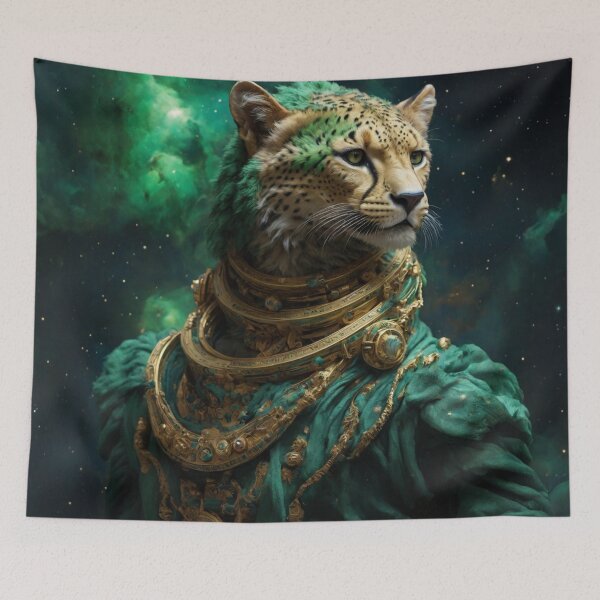Item preview, Imaginary Green Celestial Cheetah designed and sold by LunarNebula.