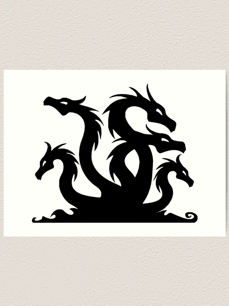 Premium Vector  Hydra dragon emblem