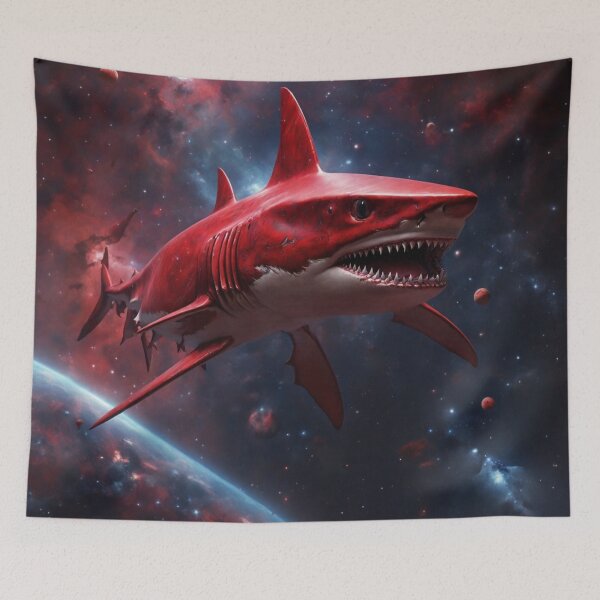 Item preview, Imaginary Red Celestial Shark designed and sold by LunarNebula.