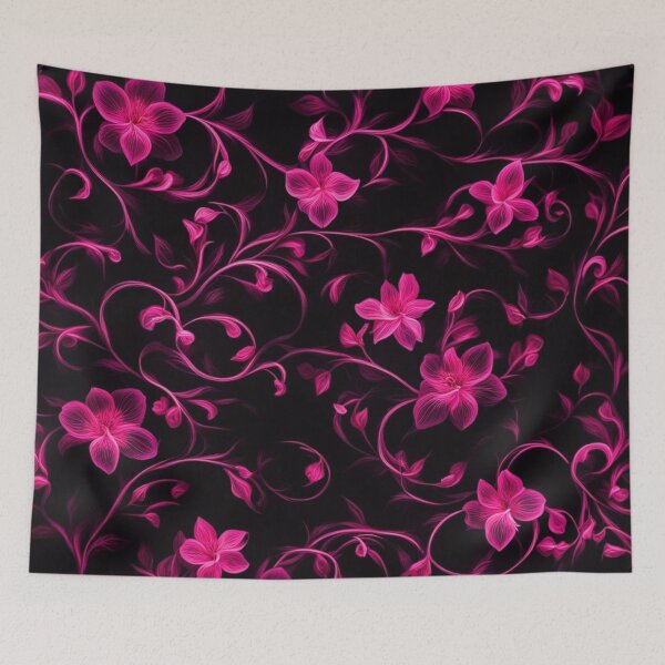 Item preview, Pink Tendrils Floral Pattern designed and sold by Simplybe1.