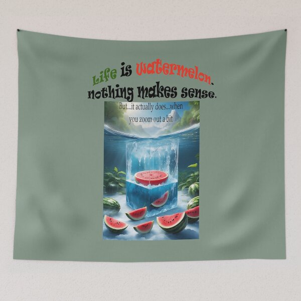 Item preview, Life is watermelon AI generated image designed and sold by Khala.
