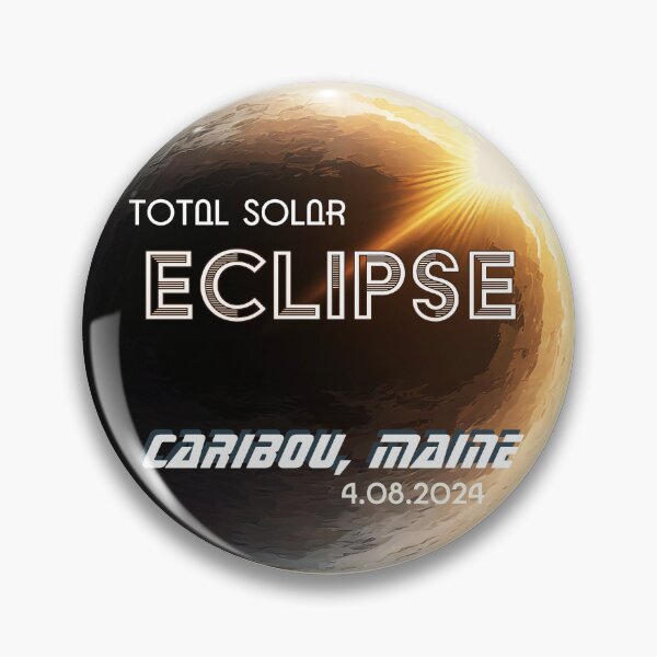 Artikelvorschau, Totale Sonnenfinsternis 8. April 2024 Totalitätsereignis in Caribou, Maine entworfen und verkauft von Rabbitti.