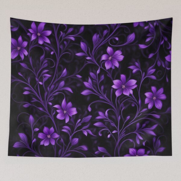 Item preview, Purple Tendrils Floral Pattern designed and sold by Simplybe1.