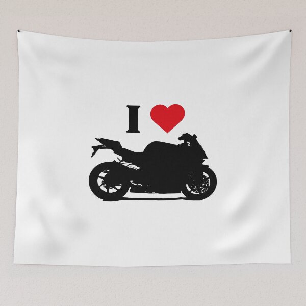 Item preview, Sports motorcycle design with silhouette, I love superbikes. designed and sold by By-Jeff.