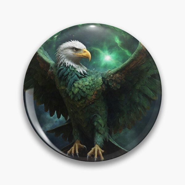 Item preview, Imaginary Green Celestial Eagle designed and sold by LunarNebula.