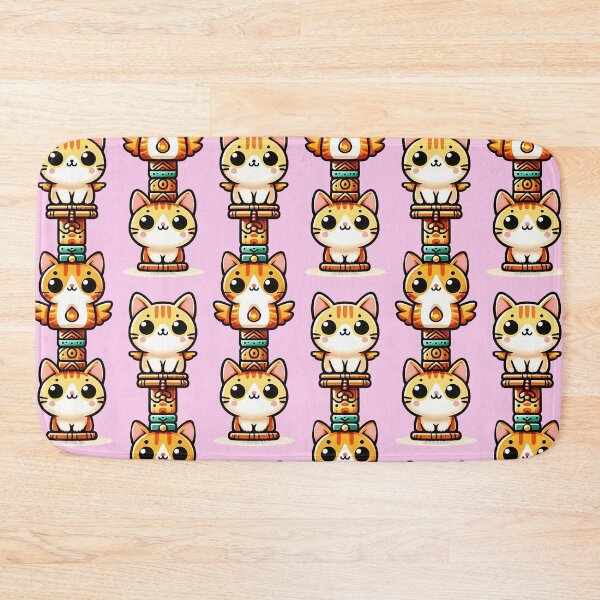 Item preview, Kawaii Cat Totem pole designed and sold by PickledjoArt.