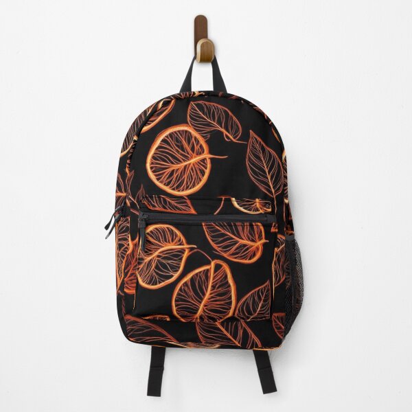 Item preview, Neon Orange Leaf Pattern designed and sold by Simplybe1.