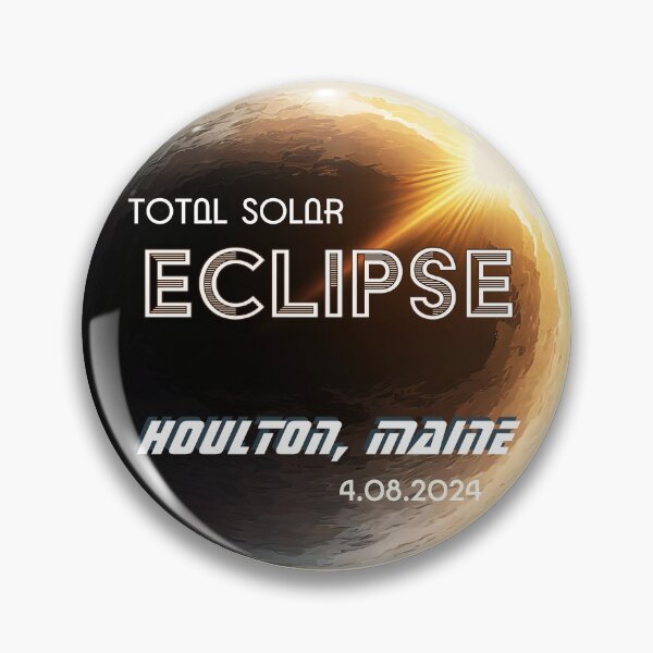 Artikelvorschau, Totale Sonnenfinsternis 8. April 2024 Totalitätsereignis in Houlton, Maine entworfen und verkauft von Rabbitti.