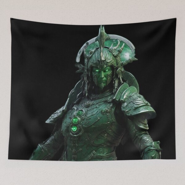 Item preview, Imaginary Green Celestial Warrior (No Background) designed and sold by LunarNebula.