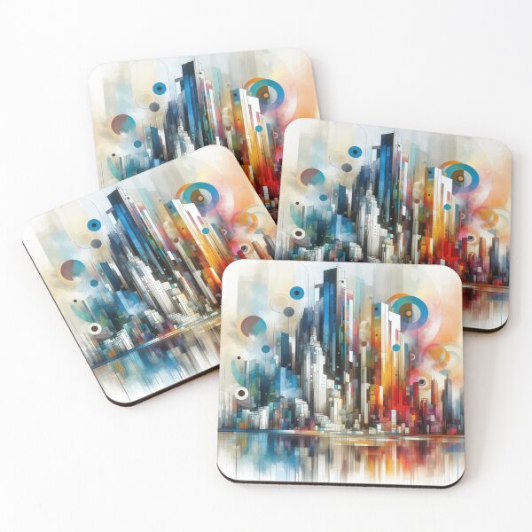 Item preview, Rainbow City Skyline designed and sold by The Drewbs at Skipton Studioz.